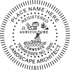 Tennessee Registered Landscape Architect Seal